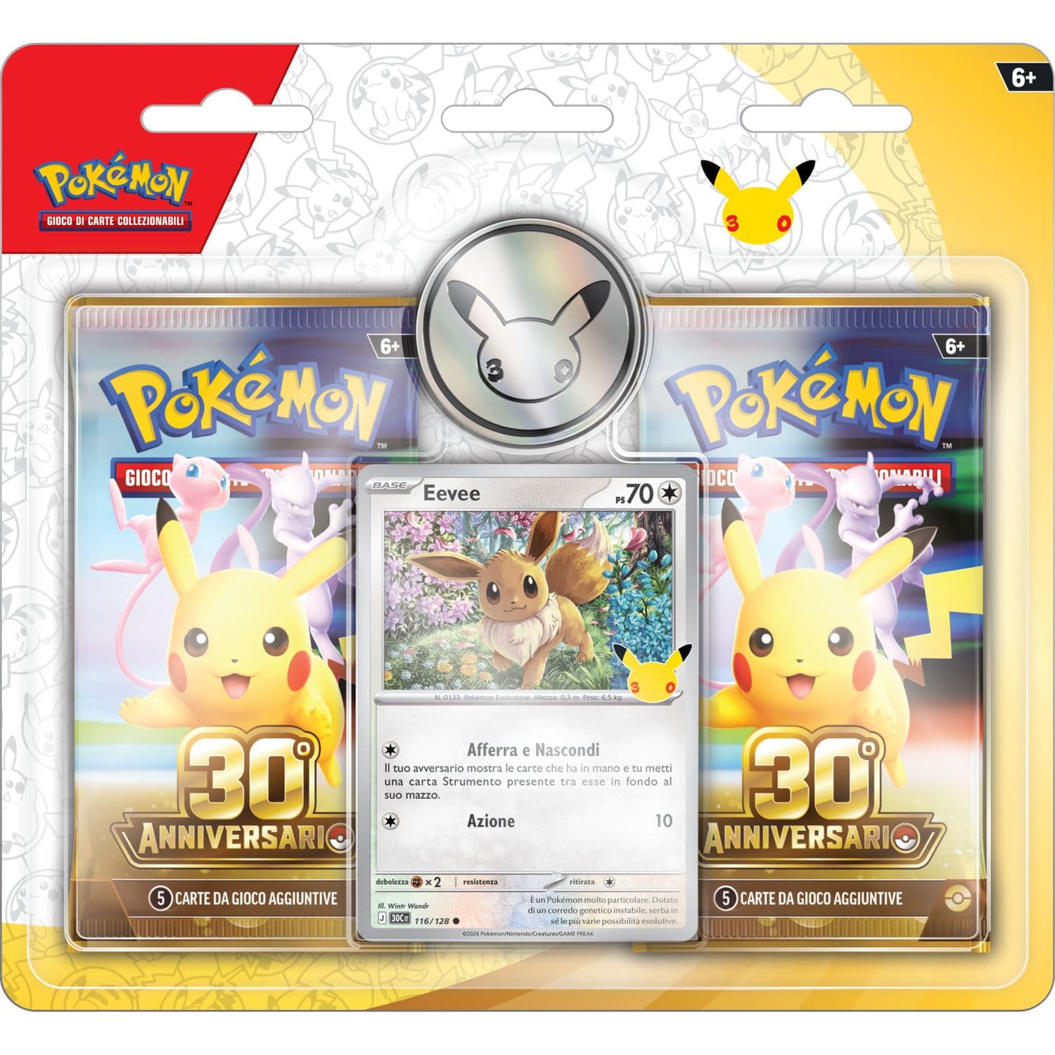 Pokemon 30th - Collezione con Moneta Pikachu